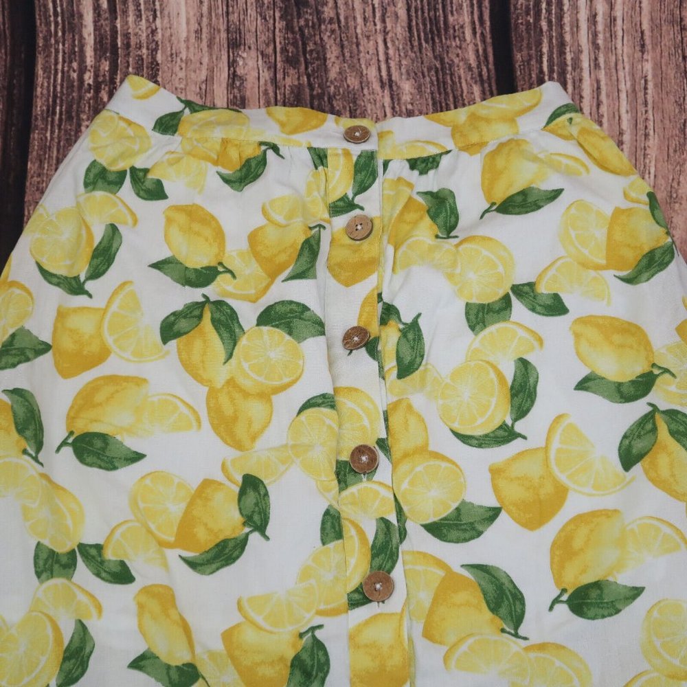 Bcbgeneration Lemons Print Button Down Skirt - Wo… - image 2